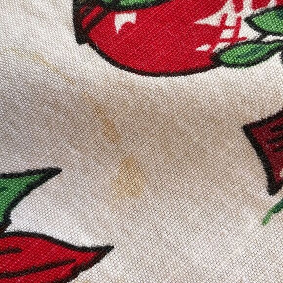 Vtg mid Century rectangle Christmas tablecloth - Picture 10 of 11